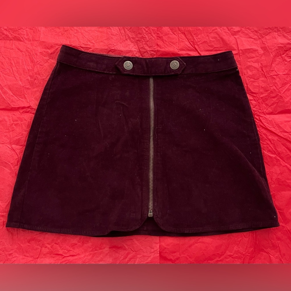 Zara Kids corduroy skirt color burgundy size 9